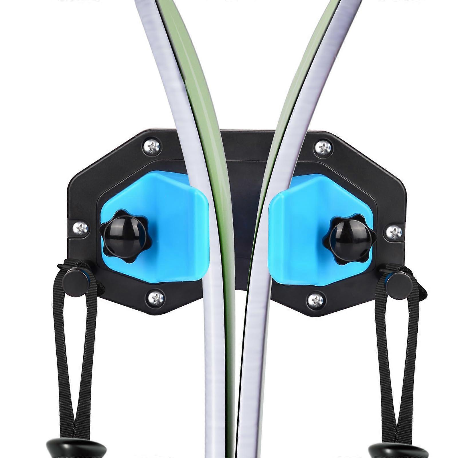 Ski Wall Mount and Snowboard Wall Rack with Adjustable Hooks, SpaceSaving Garage Storage Organizer