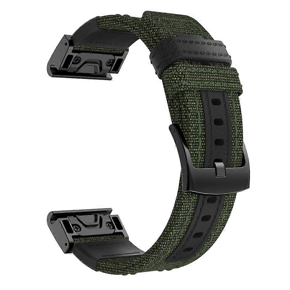 22mm Nylon Quick Release Strap for Garmin Fenix7X65 Forerunner945 Army Blue