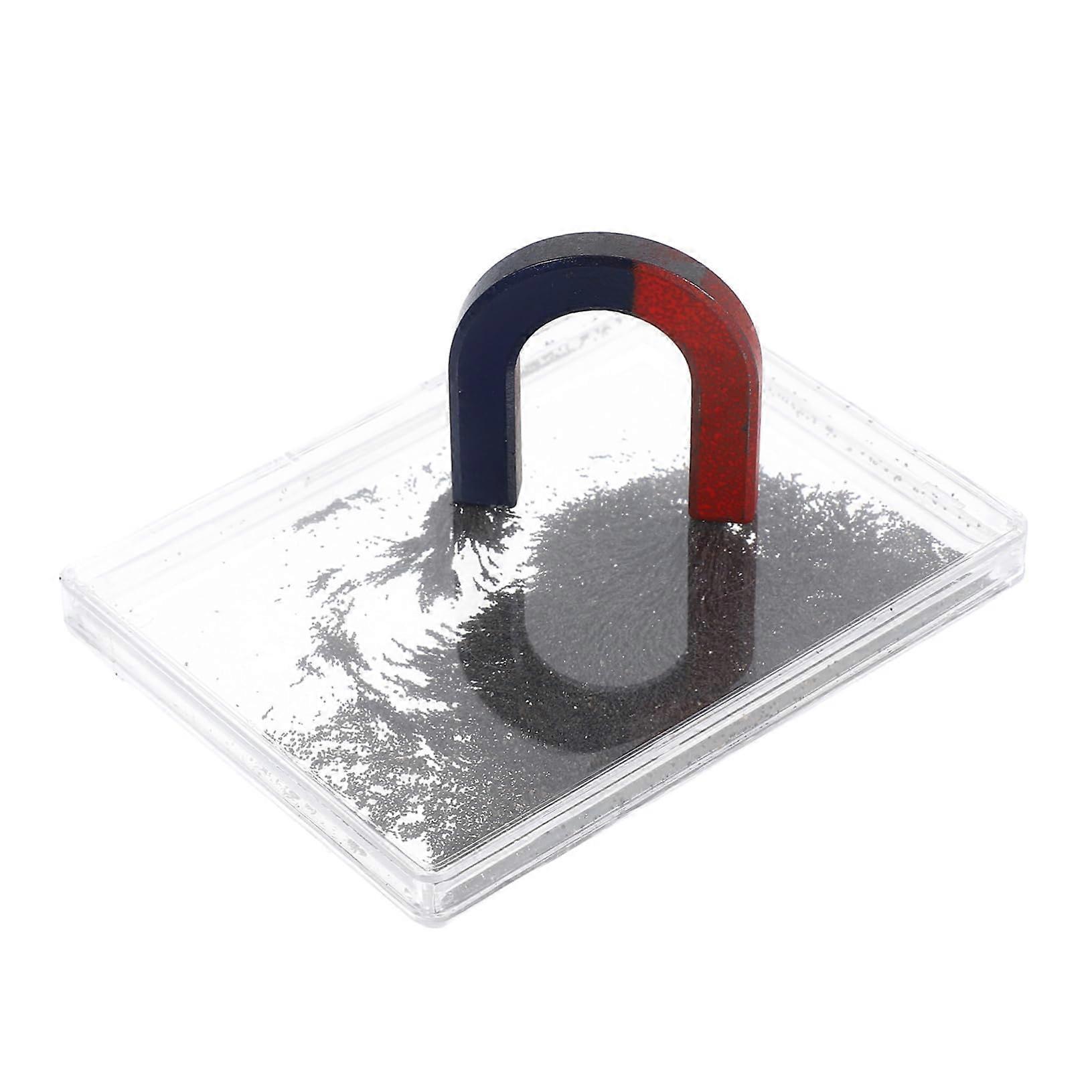 Magnetic Field Demonstrator Physics Experiment Kit with Iron Filings for Clear Classroom Visualization