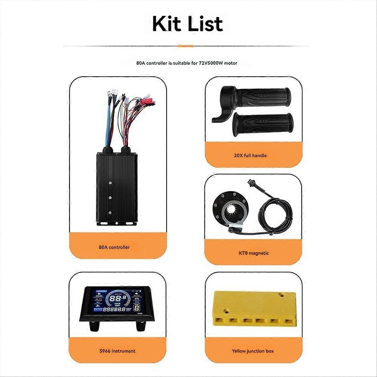 Lithium Power Boost Conversion Kit S966 Meter With 80A Controller