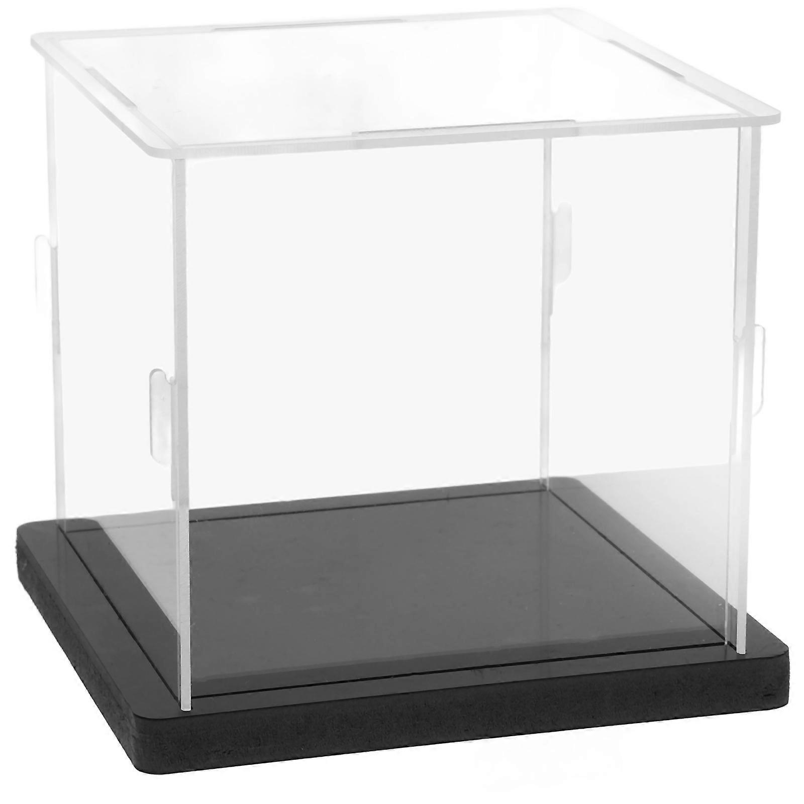 Baseball Display Box Acrylic Holder for Displaying 1Set Transparent Tabletop Case