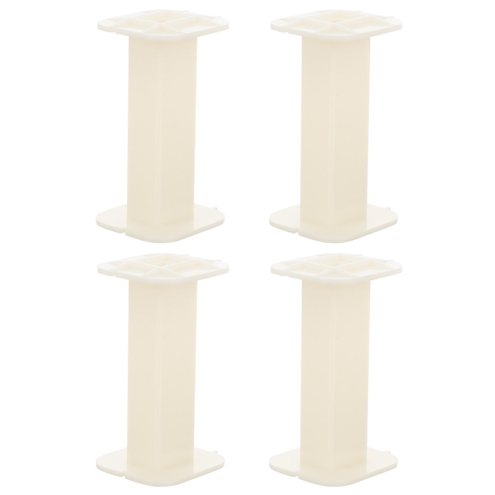 Electric Inductance Bobbin Coil Frames for Wiring Use 4Pcs White ABS Material