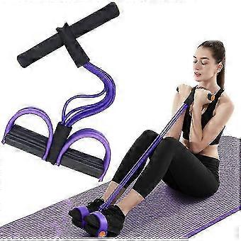 Corda di tensione multifunzione a 6 tubi per esercizi con pedale elastico per yoga