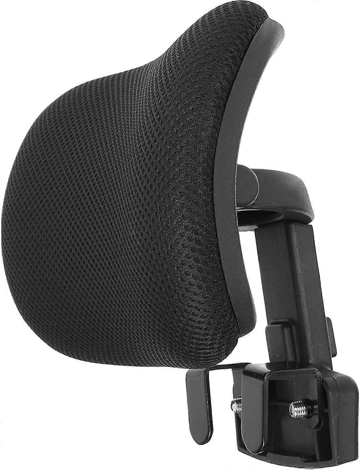 Office Chair Headrest Attachment Universal Head Support Cushion Upholstered Adjustable Height Angle