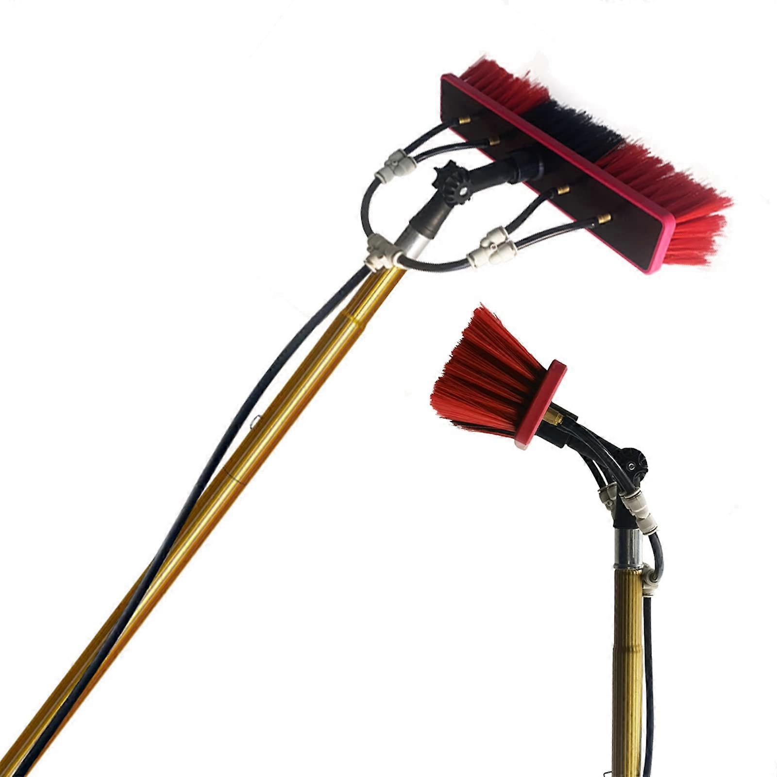 12FT Extendable Window Cleaning Pole with Telescopic Locking System and Ergonomic Comfort Grip