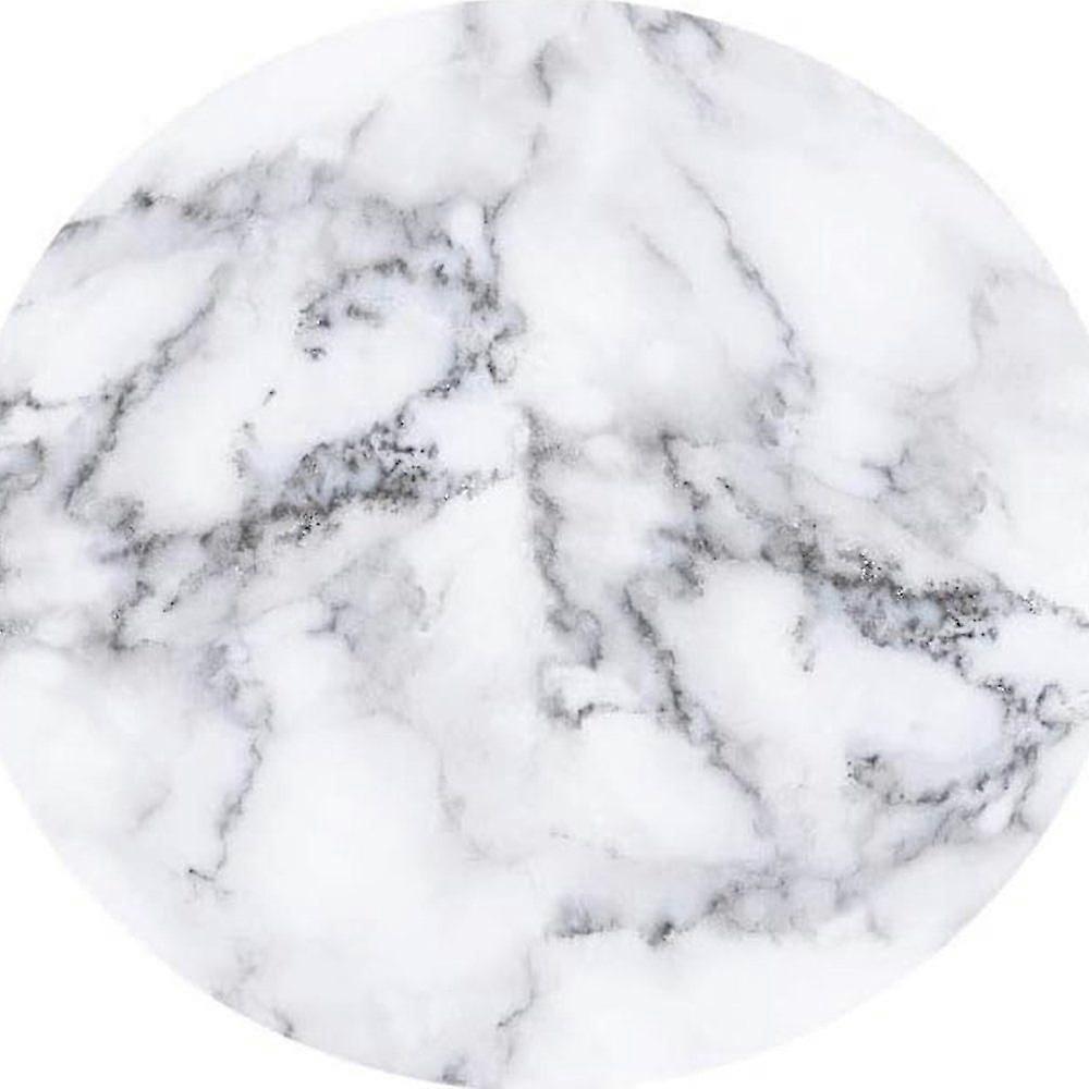 Round tablecloth, water-repellent 3D marble print