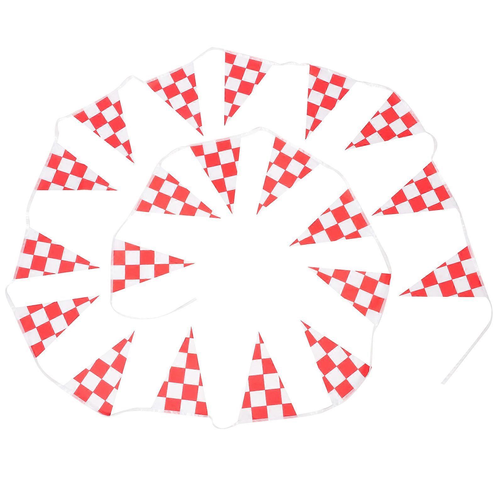 Checkered Flag Small Race Car Flag for Racing Strings Hanging Flags