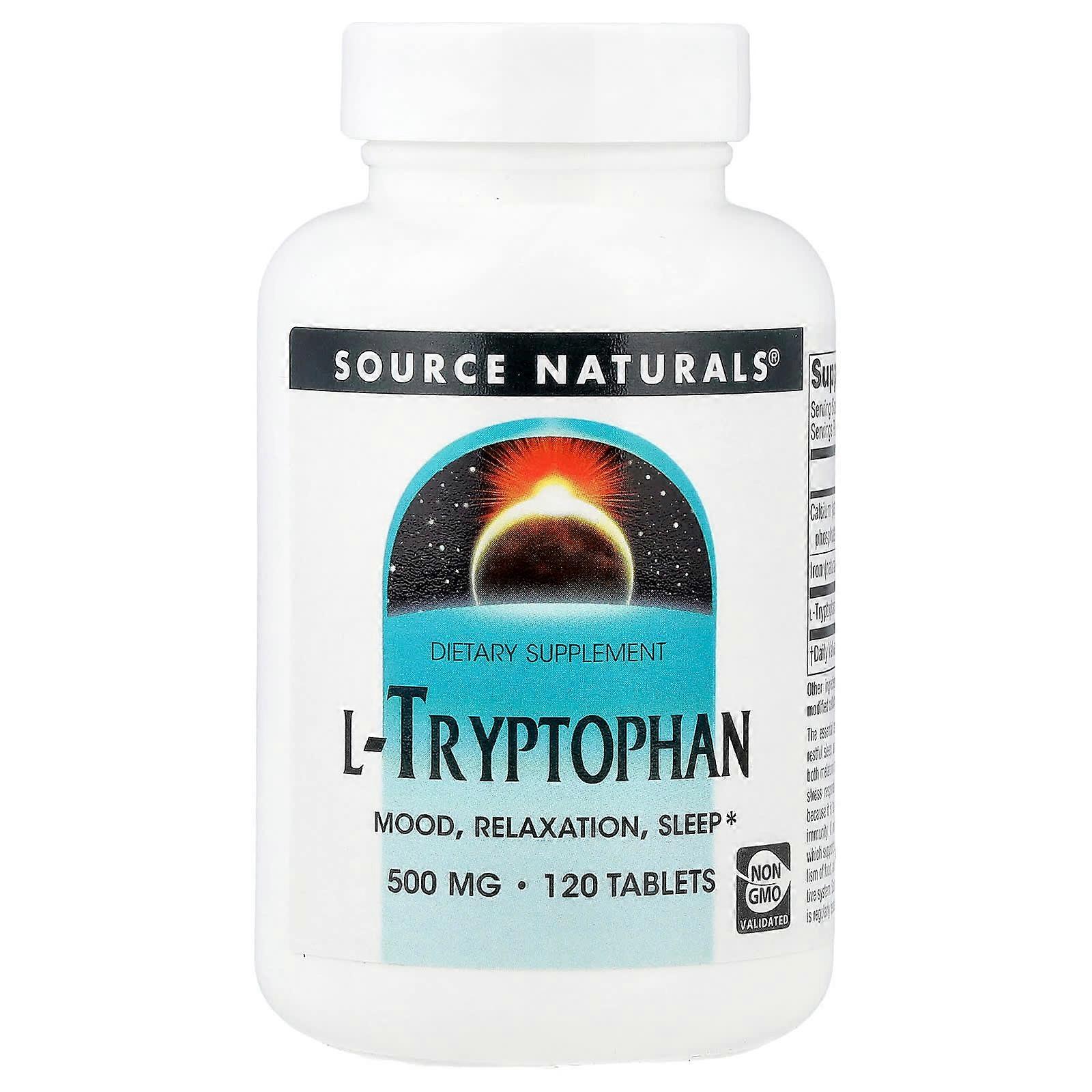 Source Naturals, L-Tryptophan, 500 mg, 120 Tablets
