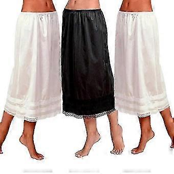 Sottogonna da donna in pizzo, gonna lunga di sicurezza oversize da indossare sotto l'abito, taglia 25-26