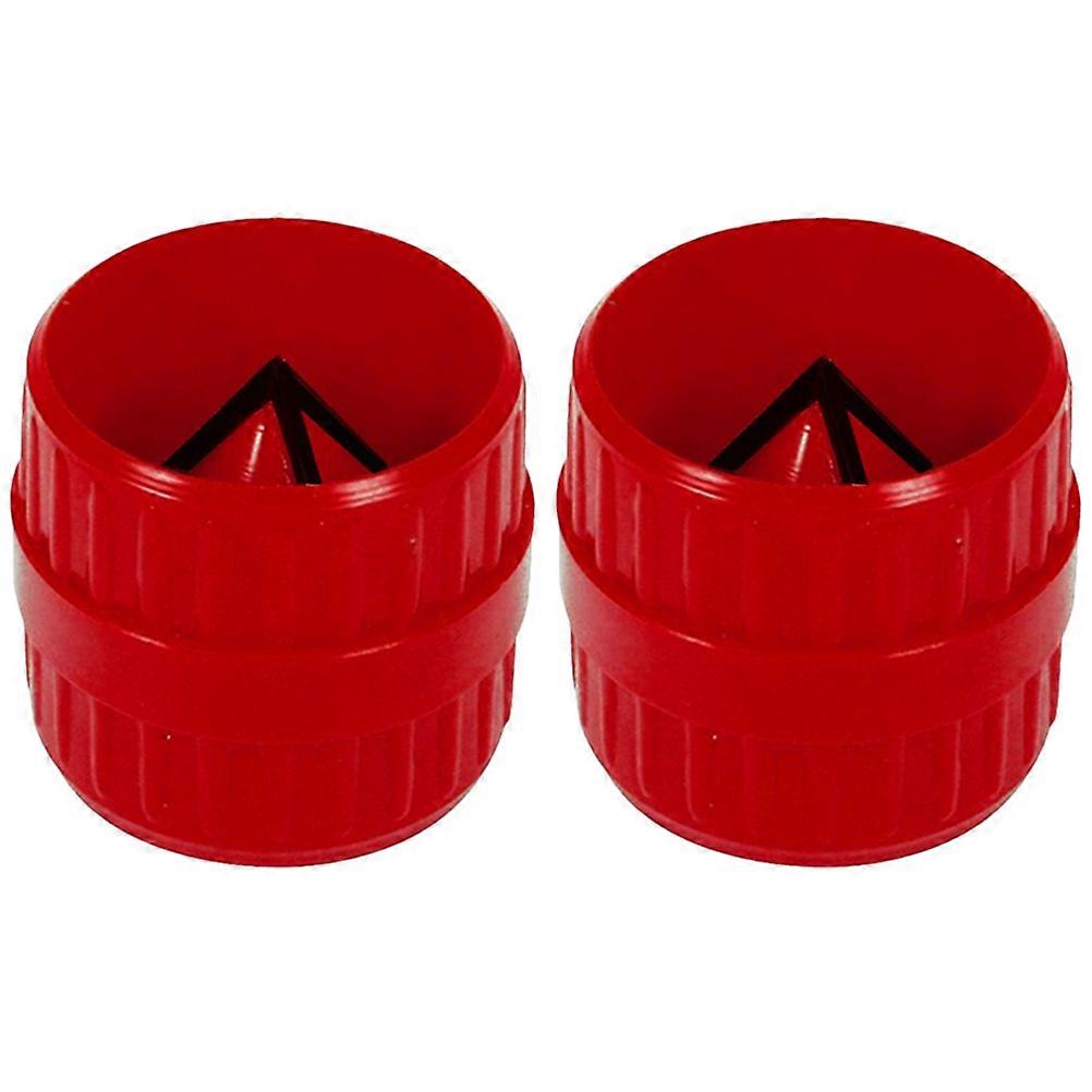 Professional Copper for Plumbing Deburring Tool 2Pcs Red Color