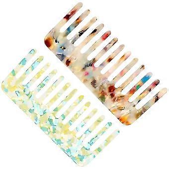Detangling Comb | Anti-Static Comb | 2Pcs Assorted Color