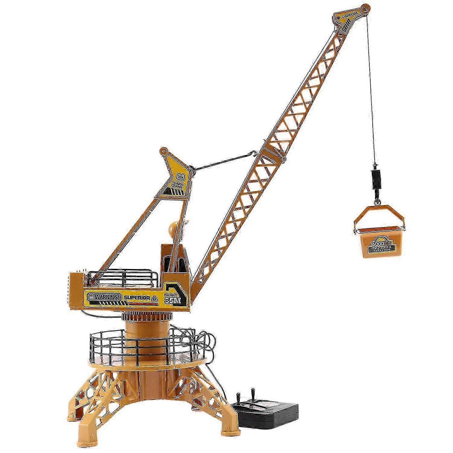 Remote-controlled tower crane model, 483030cm, rotatable