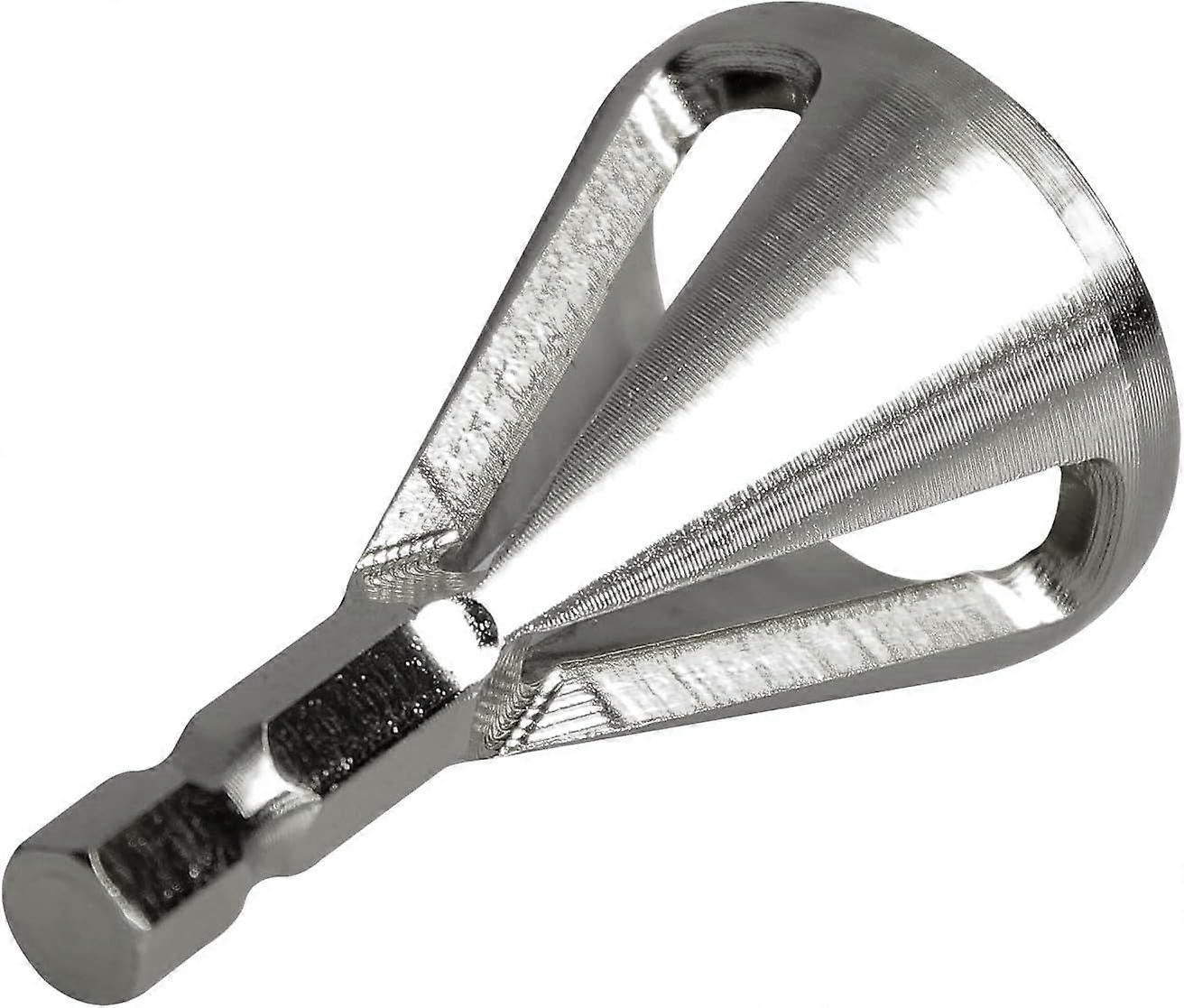 External Chamfering Deburring Tool for Removing Burrs, Quick Release Repair Tools, Silver Hex Shank