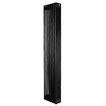 Traditional 4 Column Radiator 1800mm x 380mm Modern Central Heating Heater Matt Black Carbon Steel