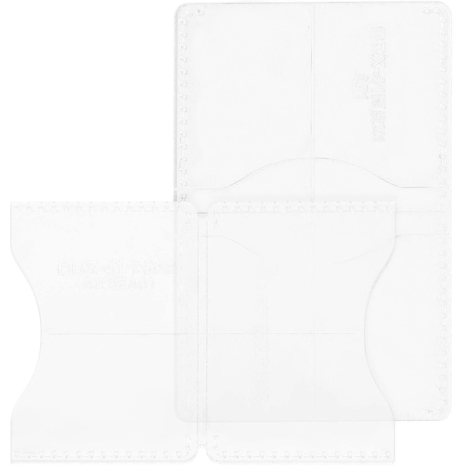 Acrylic Wallet Templates for Patterns 8Pcs DIY Stencils
