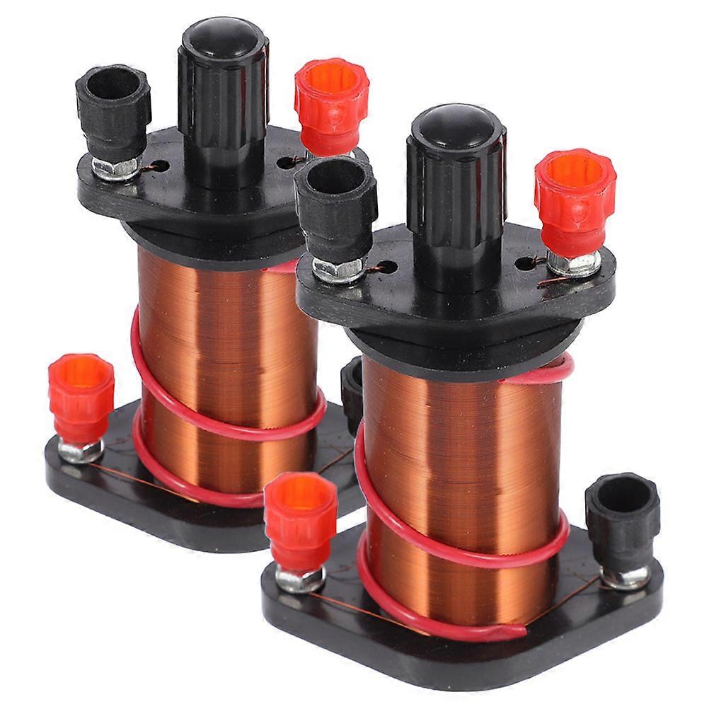 2 Pcs Electromagnetic Coils Physics Experiment Coil Experiment Copper Coil For Teaching