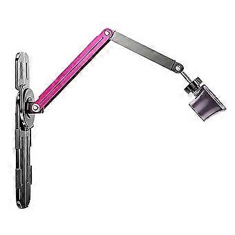 Wall Mounted Hair Dryer Stand With Strong Clamp And Foldable Design compatible with Small Storage