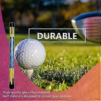 2 pcs. Foldable Golf Alignment Fiberglass Club with Elastic Rope Exercise Trainer Clubs Clubs Equipment for Home Office Garden
