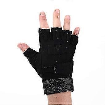 Guanti da uomo regolabili a mezze dita, resistenti, ad asciugatura rapida, per sport all'aria aperta
