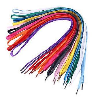 12 Pairs of Replacement Flat Shoelaces Shoe Laces Strings for Sports Shoes /Boots /Sneakers /Skates (Assorted Colors)
