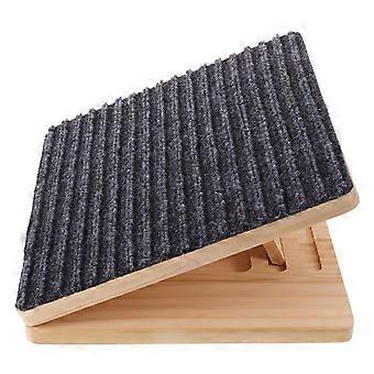 Dog Ramp for Stairs: Anti-Slip Pet Step with Felt Surface - Adjustable Height - Low-Angled Staircase Steps and Stairs Assist Wooden Ramp for Injured &