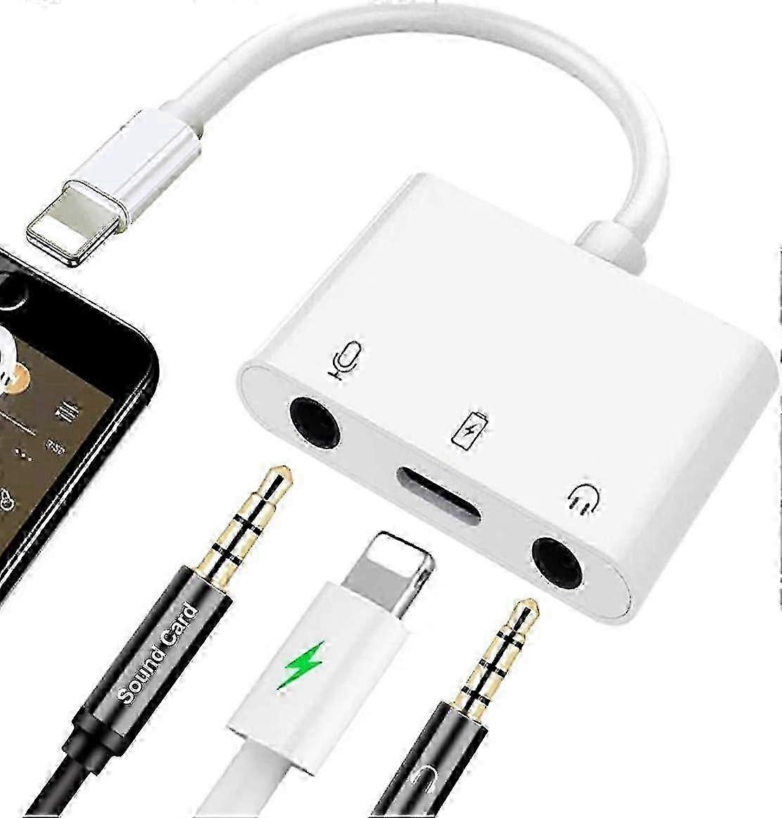 Compatible With iPhone Lightning Microphone Adapter