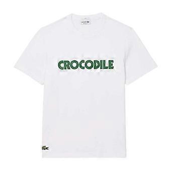 Lacoste Mens Graphic Print Cotton T-Shirt