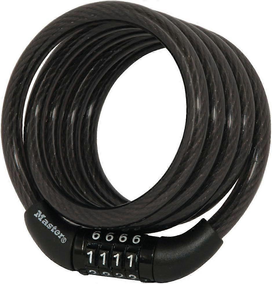 Bike Lock Cable with Combination Black, 8143D