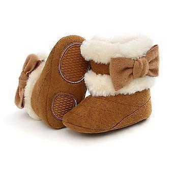 Winter kinder dikke antislip warme laarzen (bruin, 12cm) 1 stuks