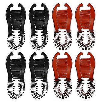 8pcs Durable Banana Hair Clips Set for Easy Hairstyling - Elegant Side Combs fory
