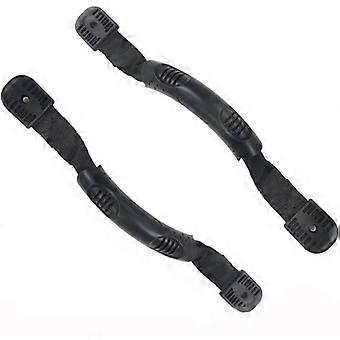 Kit de substituição de alças para canoa, caiaque e bagagem Dww-2pcs, em tecido reforçado preto.