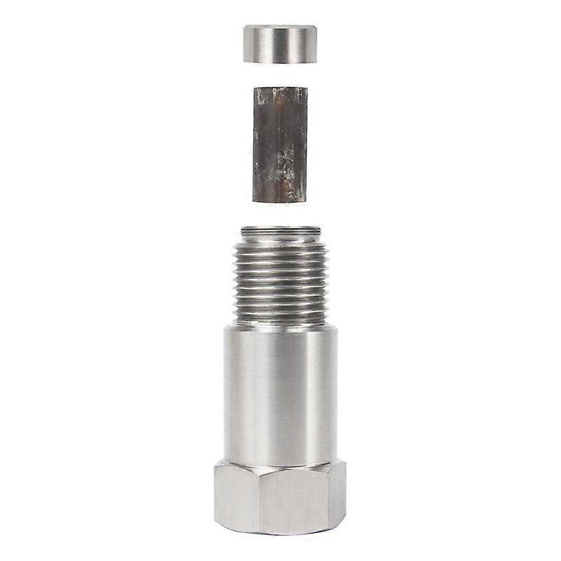 Oxygen Sensor with Mini Catalyst, Stainless Stee Oxygen Sensor Filter Adapter, M18x1.5 Universal O2 Sensor Connector