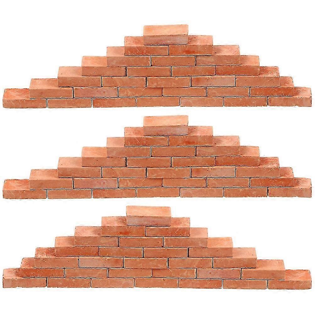 Brick Models Clay Miniature Bricks for Decor 150Pcs Simulation Brick Model