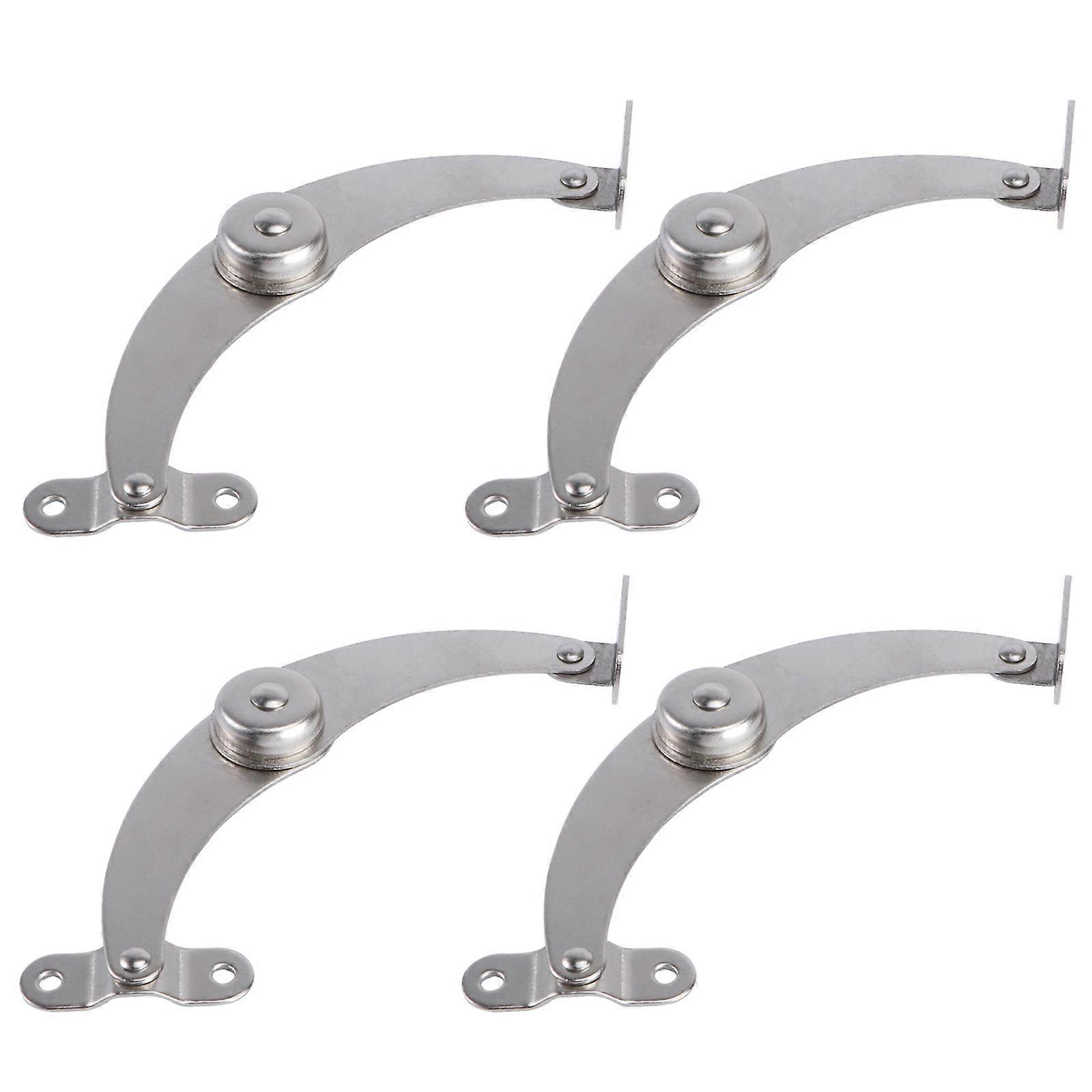 4Pcs Adjustable Support Pull Rods Practical Stainless Steel Support Rods Silver