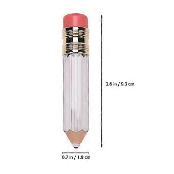 DIY Lip Glaze Pencil Shape for Storage Use 3Pcs Transparent Tubes