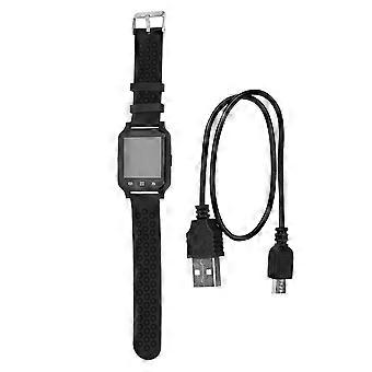 MY-Y60 MTK2502 1,54 tum 380mAh Bluetooth Hjärtfrekvens Smart Klocka ABS Material Svart