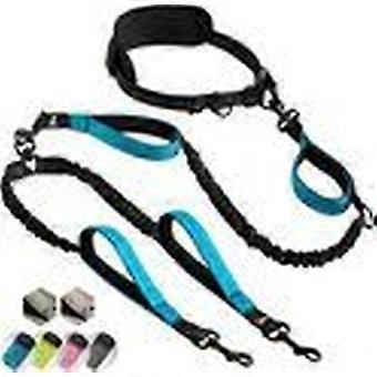 Hands-free double dog leash - Double leash for medium and large dogs - Padded