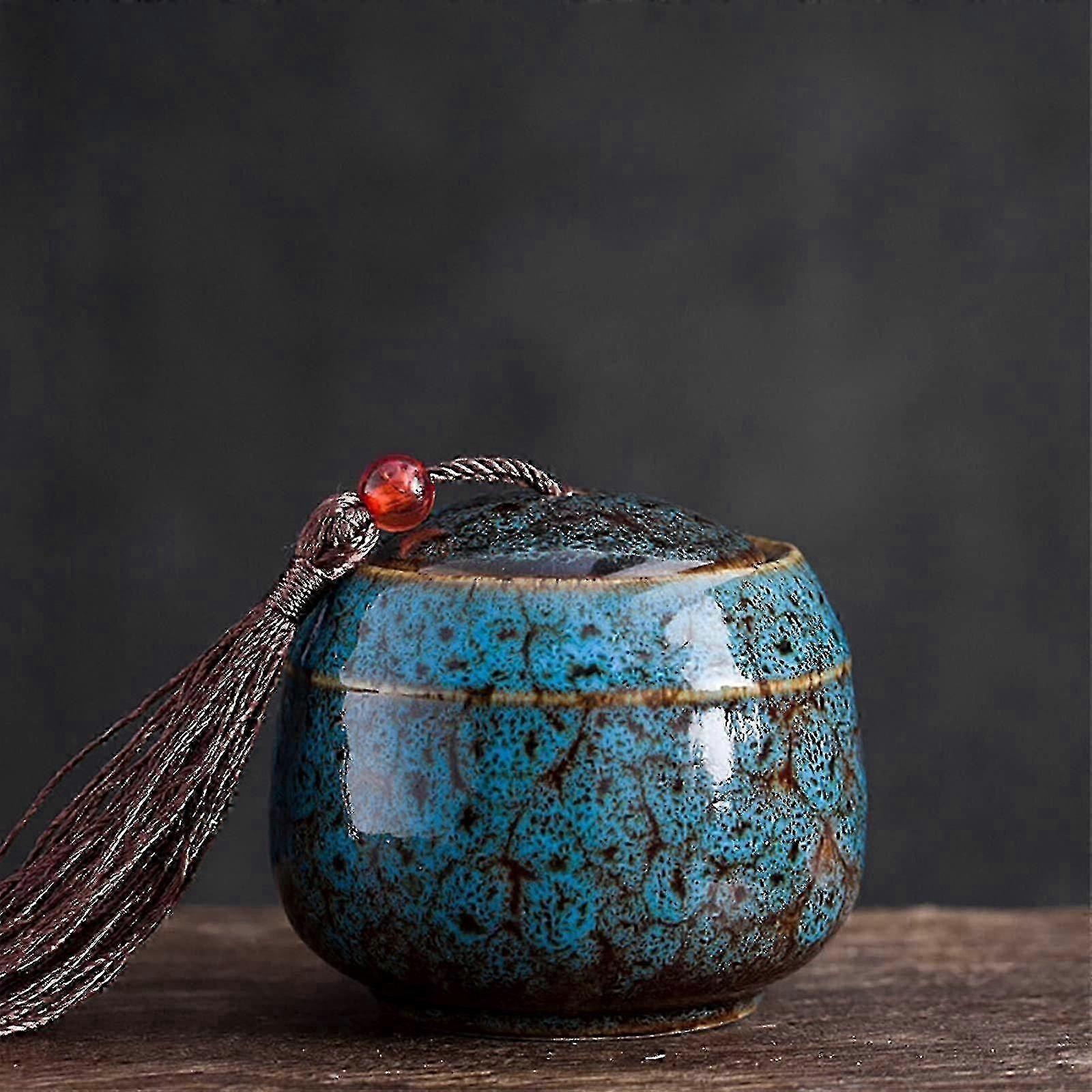 Small Ceramic Urn for Human Ashes - Biodegradable Funeral Keepsake