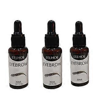 3-teiliges Wimpern- und Augenbrauenserum, natürliche Formel für dichte, volle Wimpern und Augenbrauen, parfümfrei, für alle Hauttypen geeignet