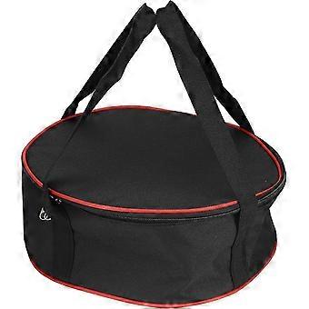 Gevoerde bestektas, opbergtas voor borden, bekers, barbecue en andere gelegenheden, voor kamperen, picknicken en andere feestjes.