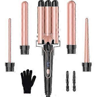 5-in-1 Curling Iron Kit Multi-functional Wave Styling Tool Set