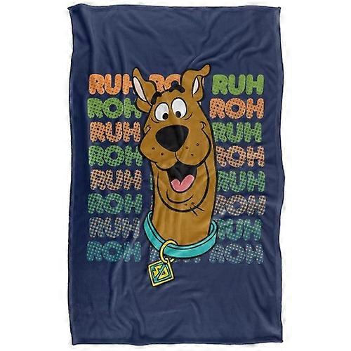 Scooby Doo Ruh Roh Repeat Print Soft Touch Blanket
