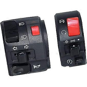 Motorrad Lenkerschalter, Controller, Blinkhupe, Startknopf, 1 Paar