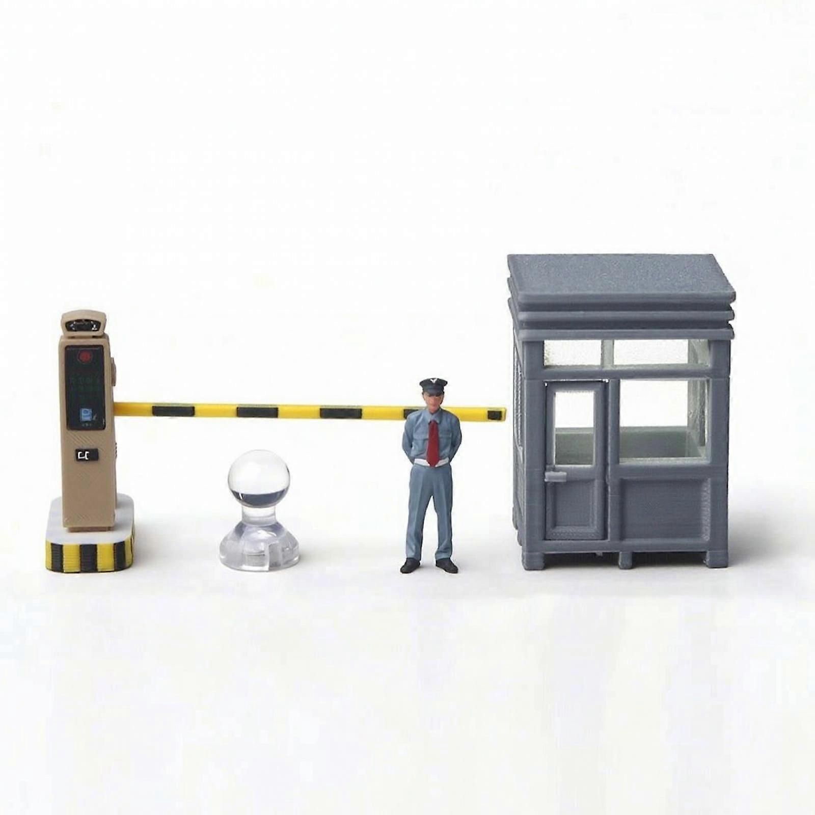 1:64 Scale Security Scene Kit Light-up Toy for Hobbyists