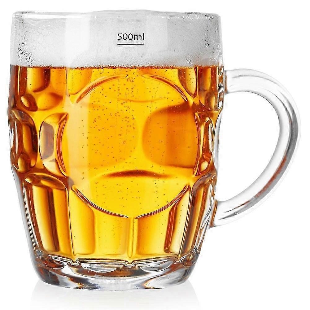 Stor Glasmugg med Handtag - 500 ml