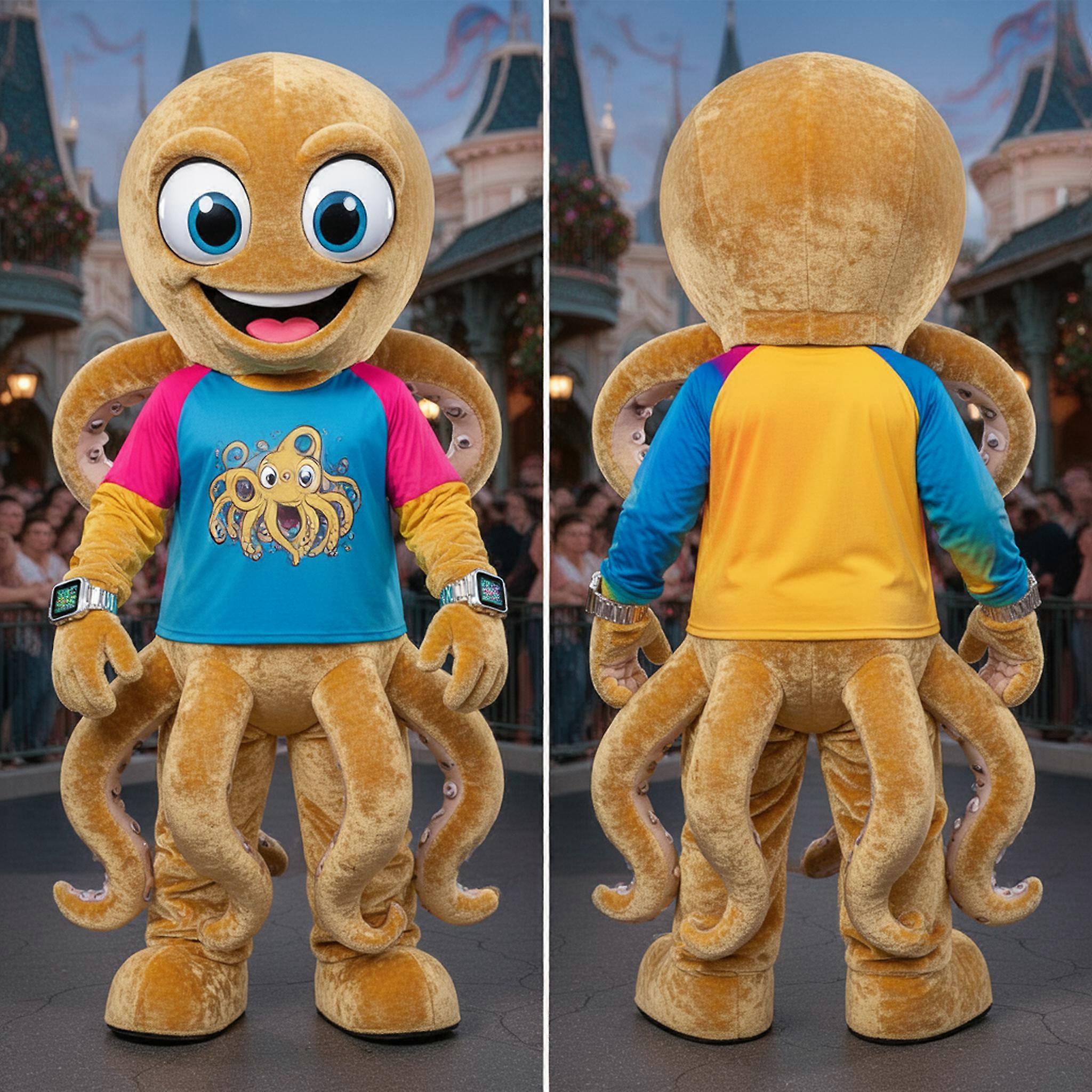 MASTICOT Gold Gleaming Kraken Mascot