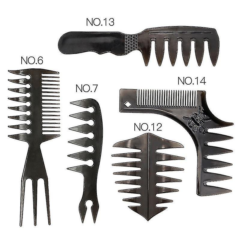 Slicked-back Professionel Styling Comb Anti Statisk Hår Børste til mænd