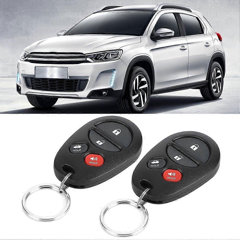 Black Universal Car Anti Theft System 4 Buttons Keyless Entry System Central Locking Kit