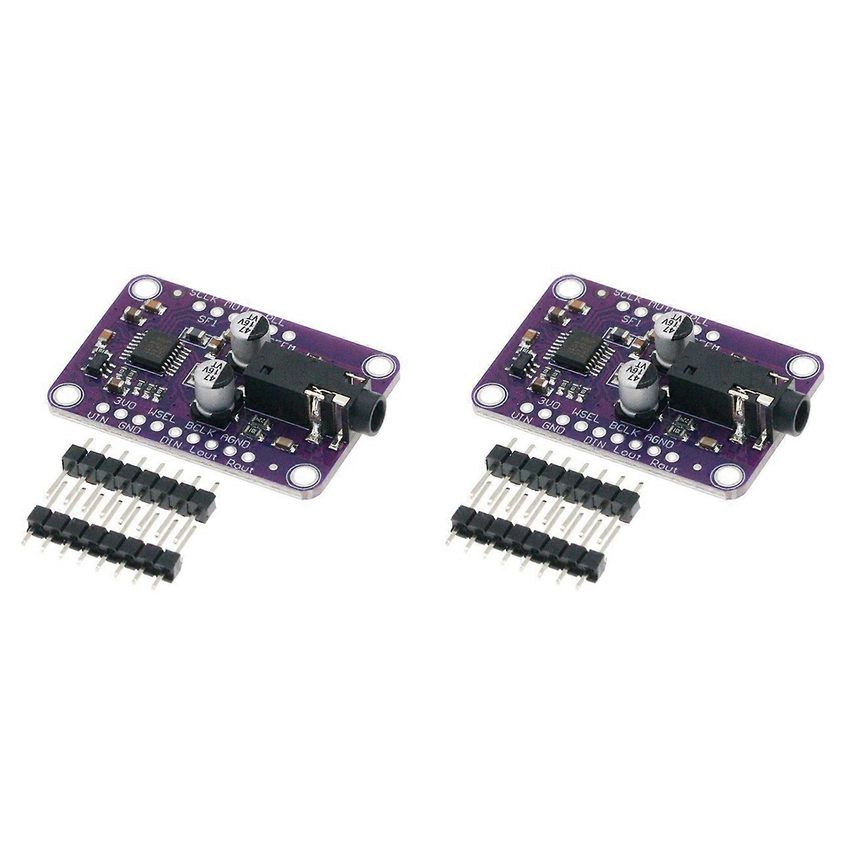 2X I2S Stereo DAC Module (UDA1334A): 3.3V-5V Audio Decoder Compatible with for Arduino