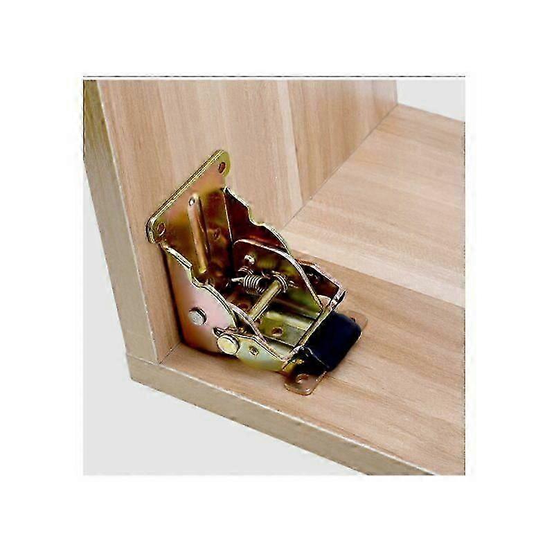 Folding Leg Hinges Folding Brackets Folding Support Bracket Hinged Table Legs with Screws 4 Pack Self Locking 90 Degree Hinges Locking Extendable Tabl
